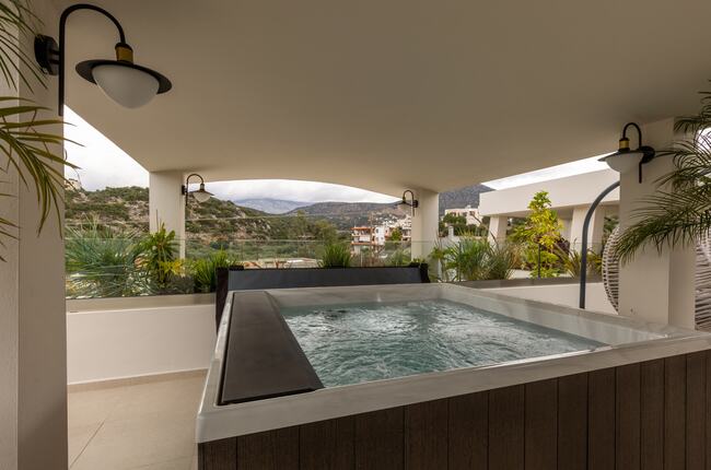mini piscine hors sol sur terrasse