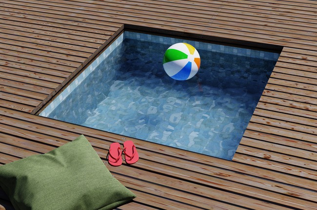 mini piscine bois