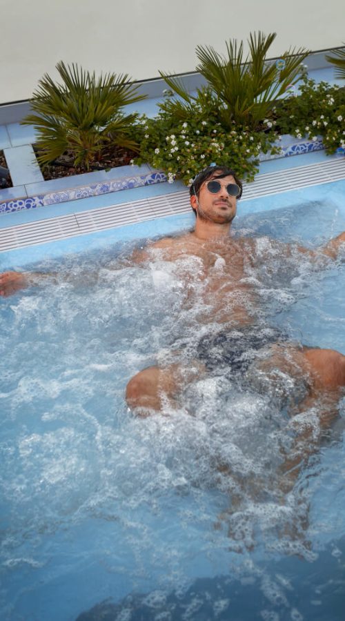 relaxation mini piscine