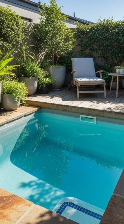 exemple mini piscine jardin