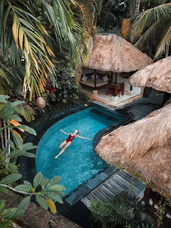 vue aerienne mini piscine
